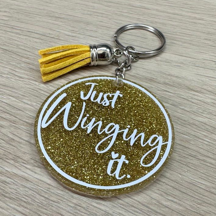 Just Winging It Keyring