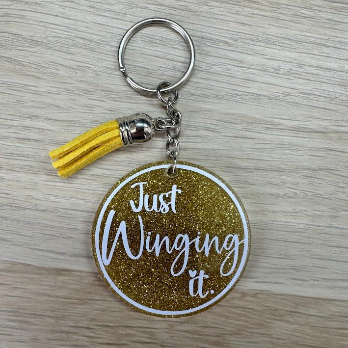 Just Winging It Keyring
