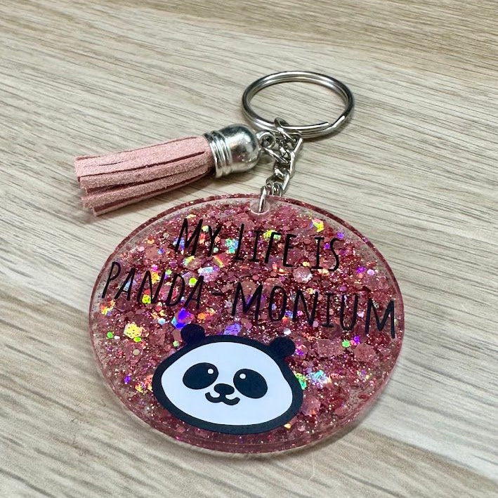 My Life is Panda-monium Keyring