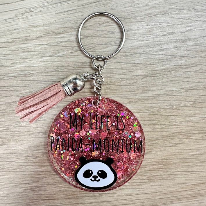 My Life is Panda-monium Keyring