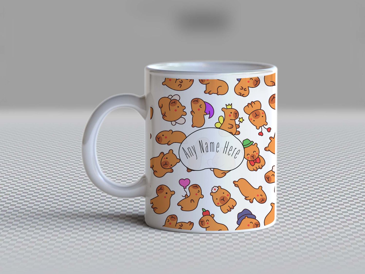 Personalised Capybara Mug