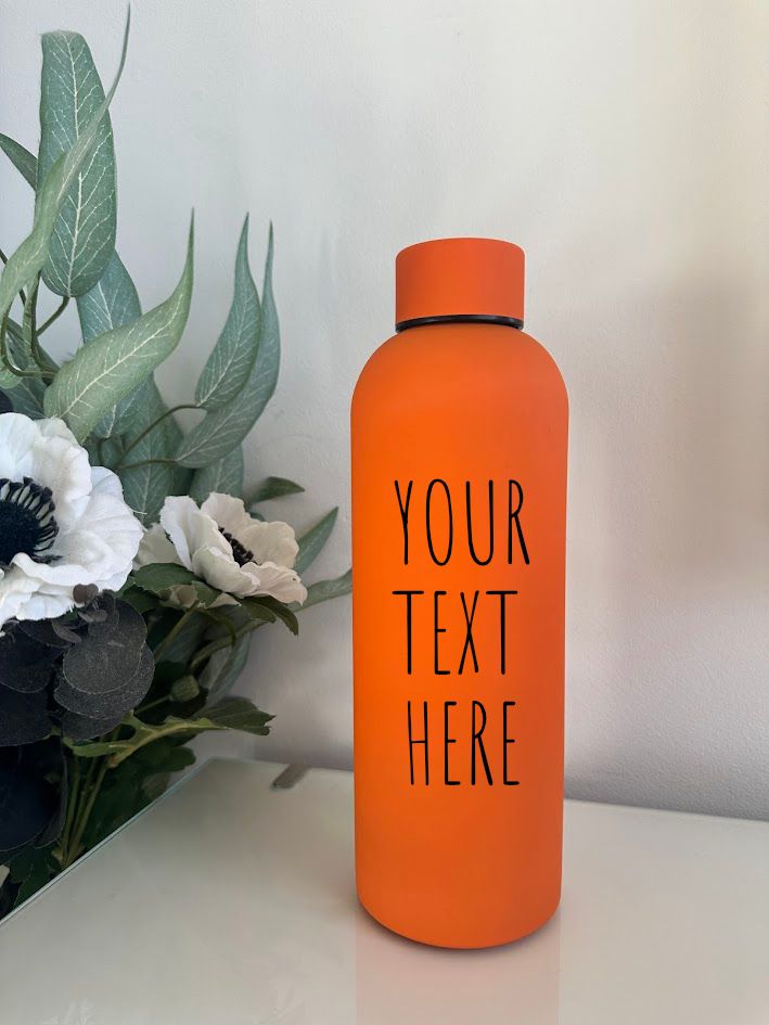 Personalised Text Water Bottle