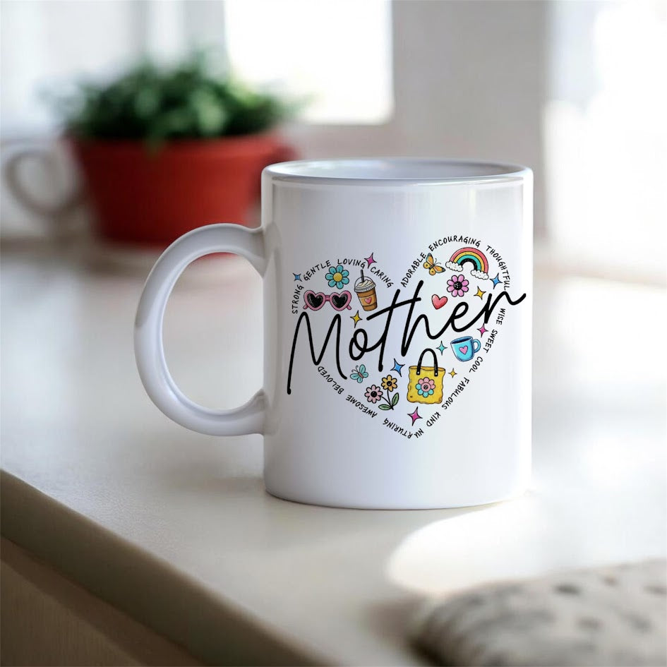 "Mother" Heart Mug